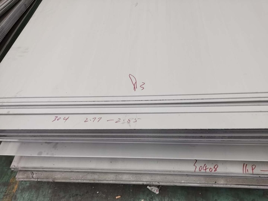 No.1 Finalização de chapas de aço inoxidável 4x8 laminadas a quente 304 ASTM Standard