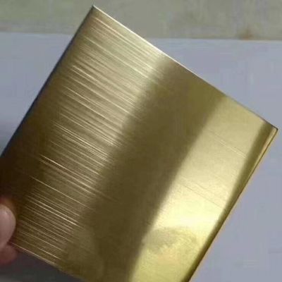 Folha de aço inoxidável de aço inoxidável da placa SUS316L do ouro ASTM A240
