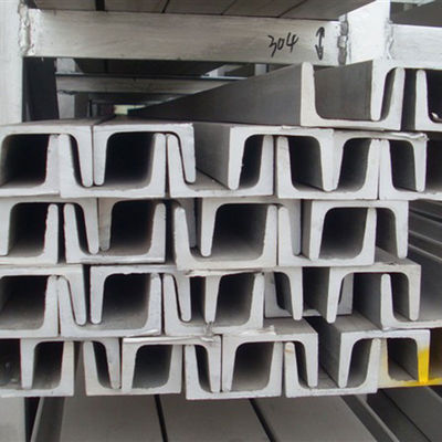 Barras de canal de aço inoxidável 304 para materiais de construção resistentes à corrosão